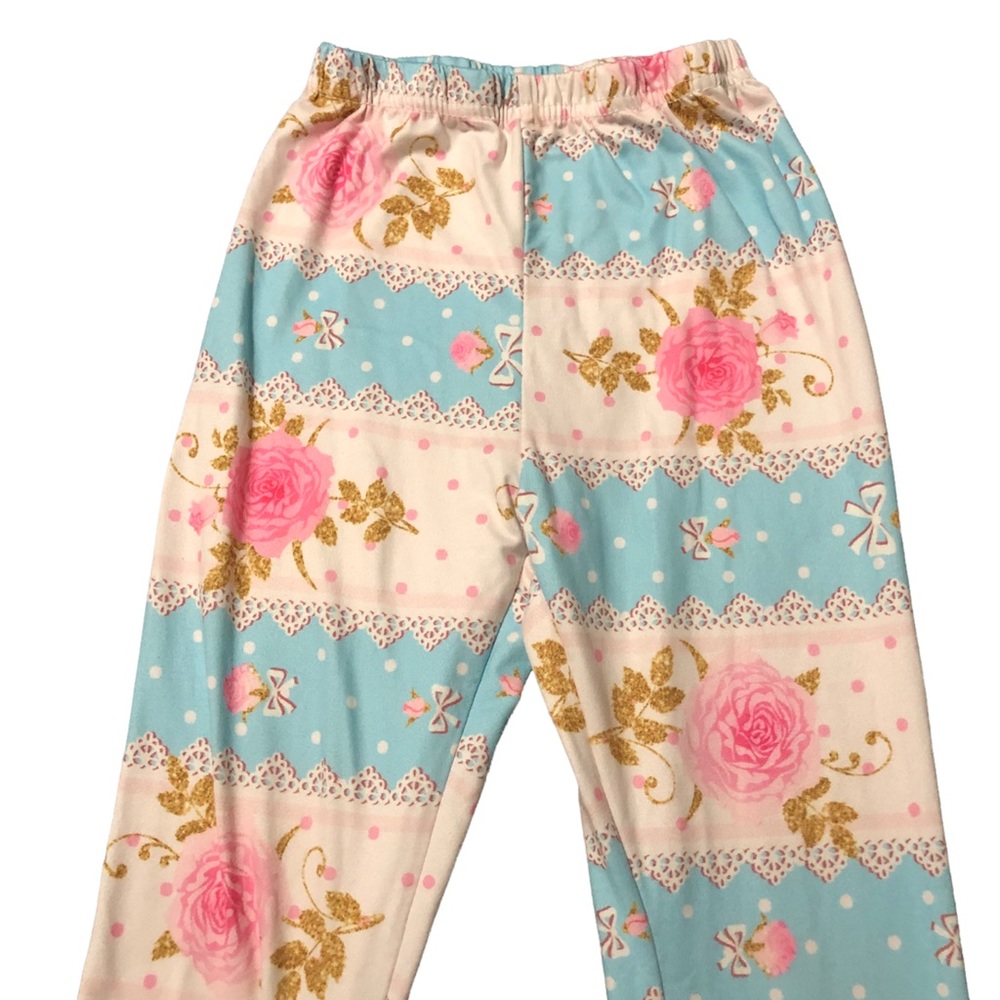 ❗️SOLD❗️Floral Lace Princess Design Leggings • - Picture 4 of 8